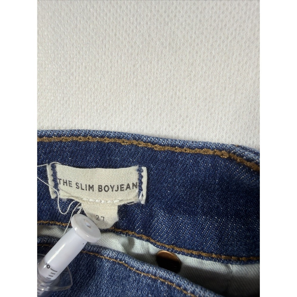 Madewell The Slim Boyjean Floral Embroidered High Rise Straight Leg Jeans 30 - Picture 15 of 16